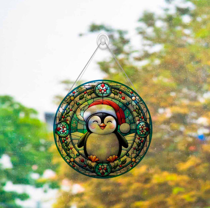 Baby Penguin Acrylic Suncatcher