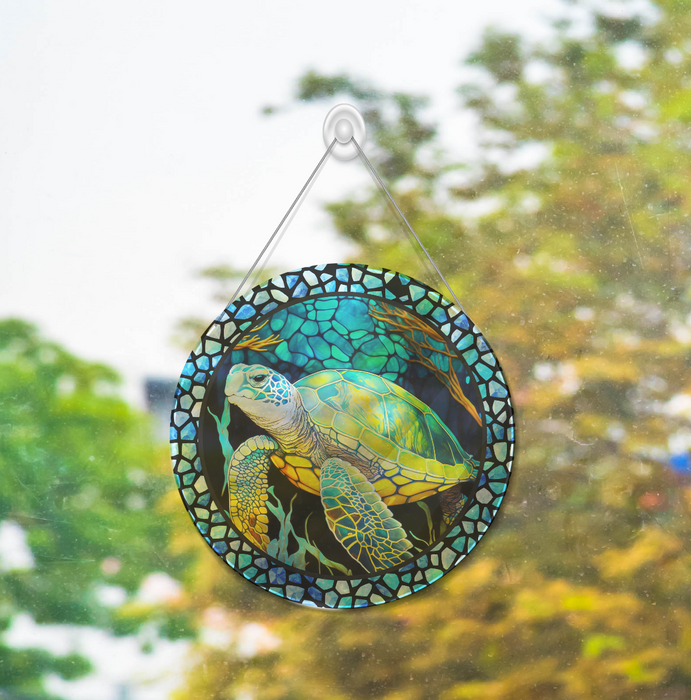 Sea Turtle Acrylic Suncatcher