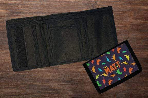 Personalized Dino Design Tri-Fold NylonWallet