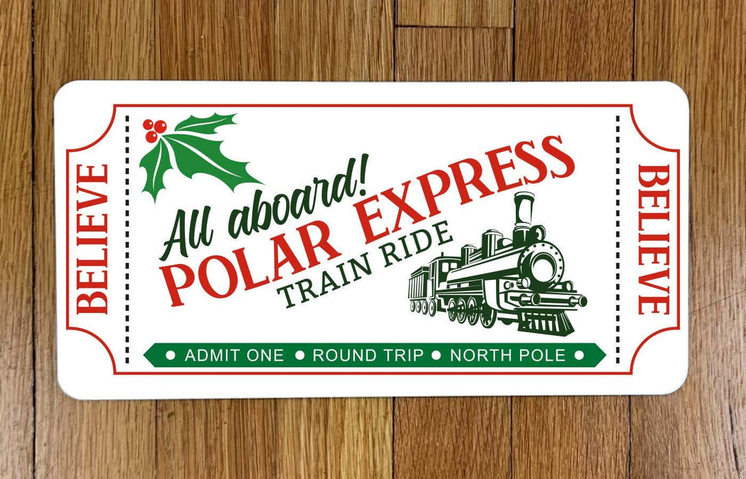 Polar Express Wreath Sign