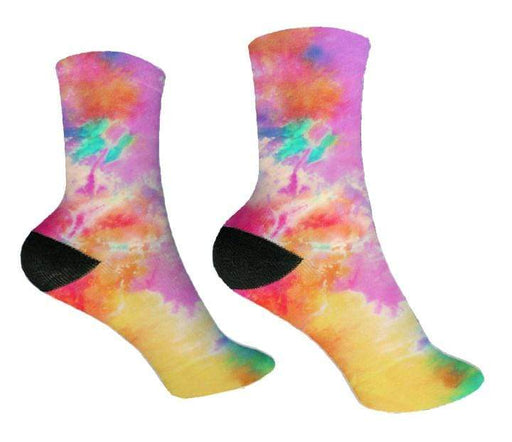 Pink Tie Dye Design Socks