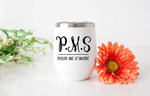 P.M.S Design 12oz Stainless Steel Wine Tumbler